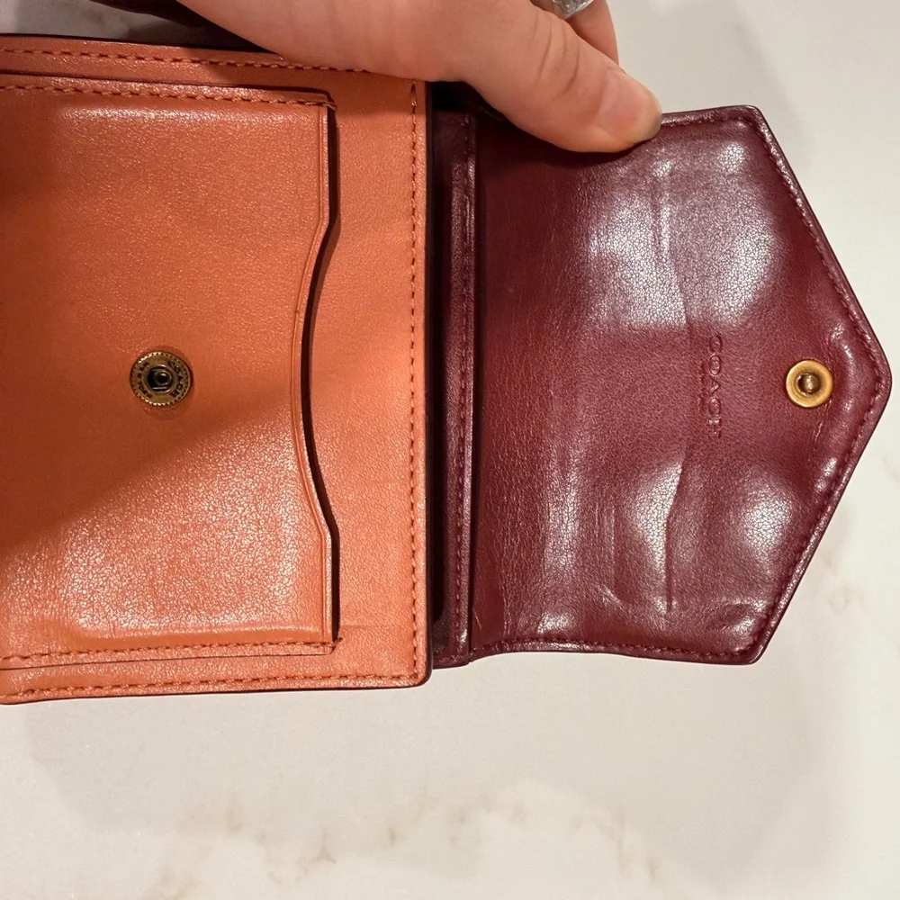 Coach Trifold Wallet with Butterfly Details - Picture 4 of 5